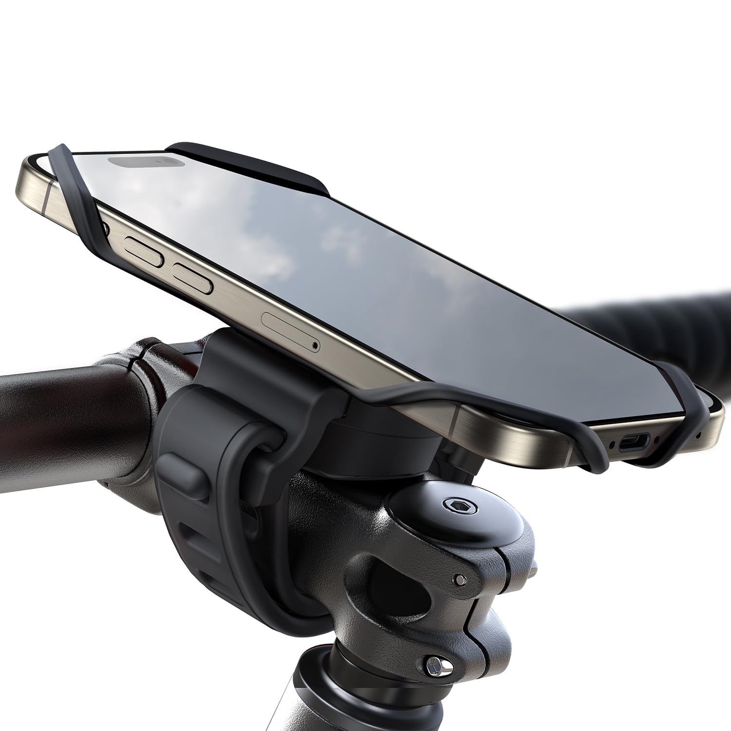 Ultimo 2026 Fahrrad-handyhalterung [silikon-stoßdämpfer] 360° Drehbare Handyhalterung Für Motorräder Und Fahrräder, Geeignet Für Mountainbikes, Roller Und Iphones Sowie Samsung Smartphones Von 10,2 Bi