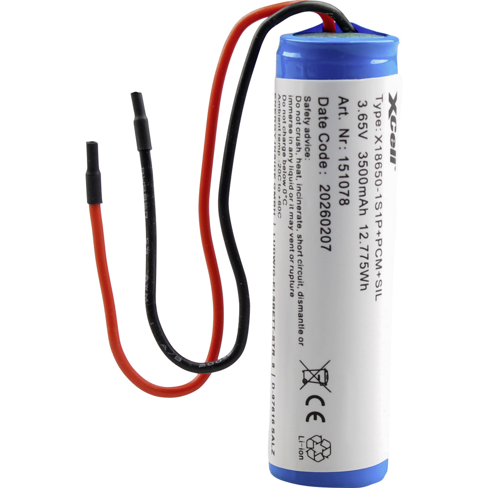 Xcell Spezial-akku 1x 18650 Li-ion 3.7 V 3500