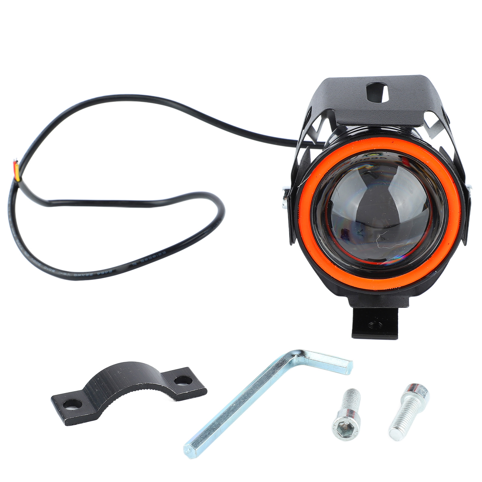 Motorradscheinwerfer Mit 4 Leuchtmodi, Einzigartiger Öffnung, 12–60 V, Stoßfester Led-frontprojektor Für Motorräder, Rot