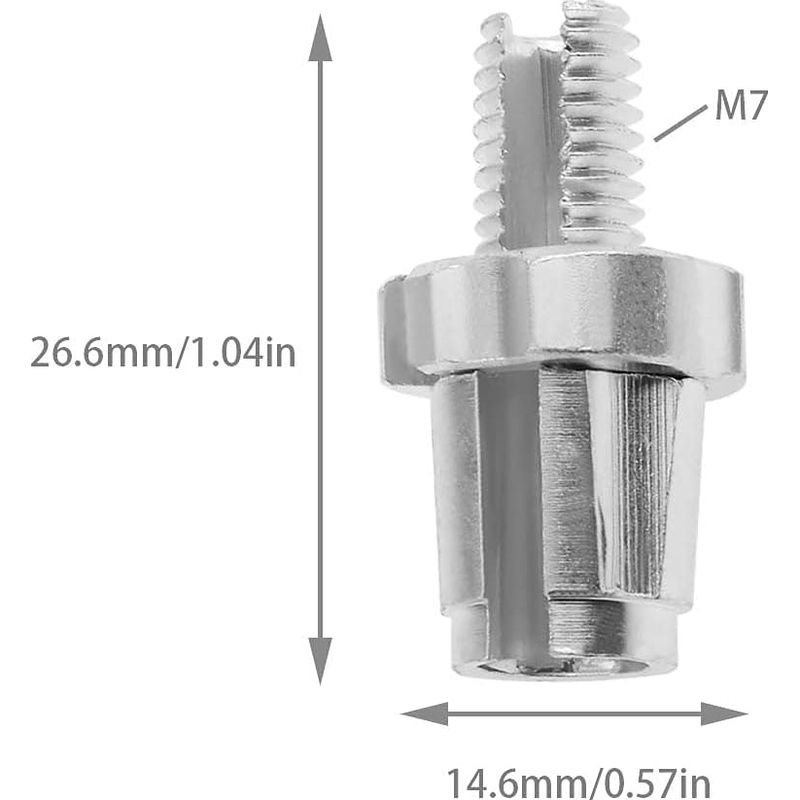 Stück Bremshebel-einstellschrauben Aus Aluminiumlegierung, Ersatz Für Rennrad Und Mountainbike, M7x26,6x14,6 Mm