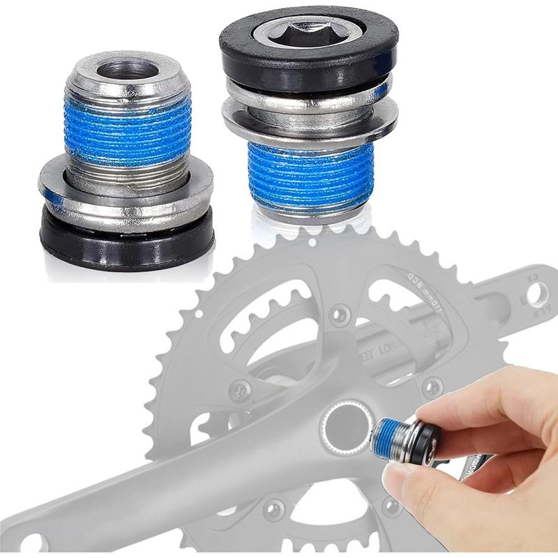 Set Mit 2 M15-kurbelschrauben Für Fahrräder Mit M15-innensechskant Und Dichtscheibe Für E-bikes, Mountainbikes Und Bmx-räder.