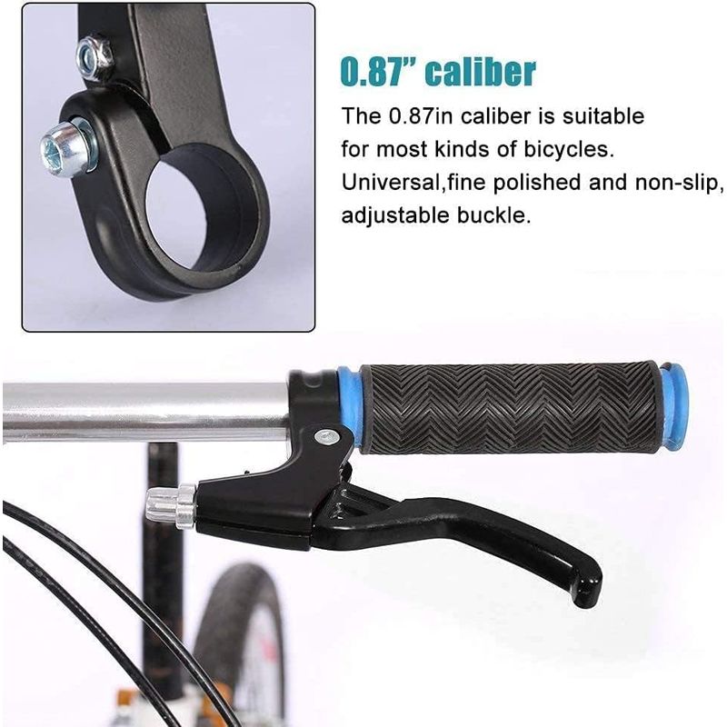Fahrradbremshebel Aus Aluminiumlegierung – Mtb- Und Rennradgriffe, 2,2 Cm Durchmesser, Fahrradteile (schwarz)