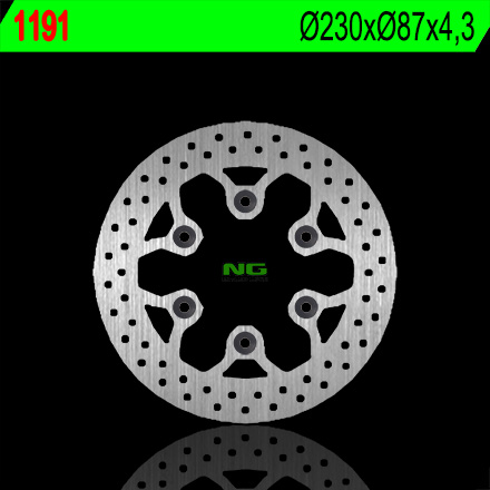 Ng Hinterradbremsscheibe Hyosung Gt 125/250/650 - 230 Mm, 4,2 Mm, 6 X 10,5 Mm