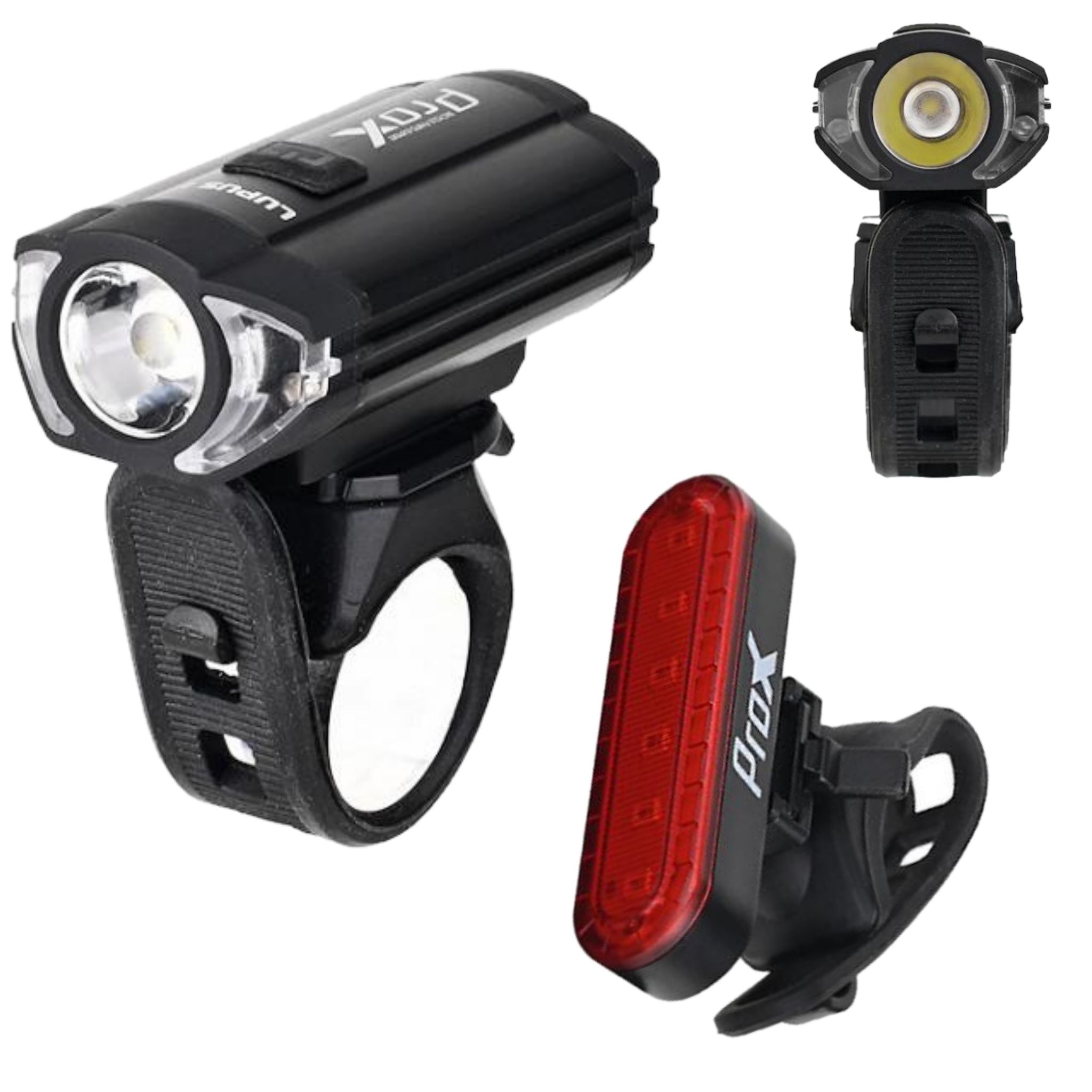 Fahrradbeleuchtungsset Vorne + Hinten, 300 Lm, Usb-c, Proximity Lupus Ii, 1100 Mah