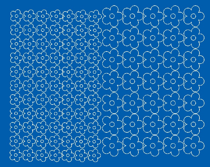 Aufkleber Für Fahrradhelme, Blumen, 112 Stück, Blau Glänzend