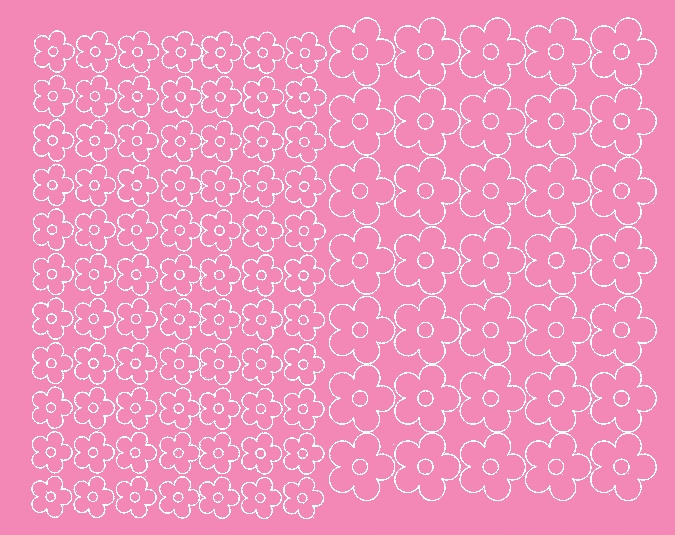 Aufkleber Für Fahrradhelme, Blumen, 112 Stück, Rosa Matt