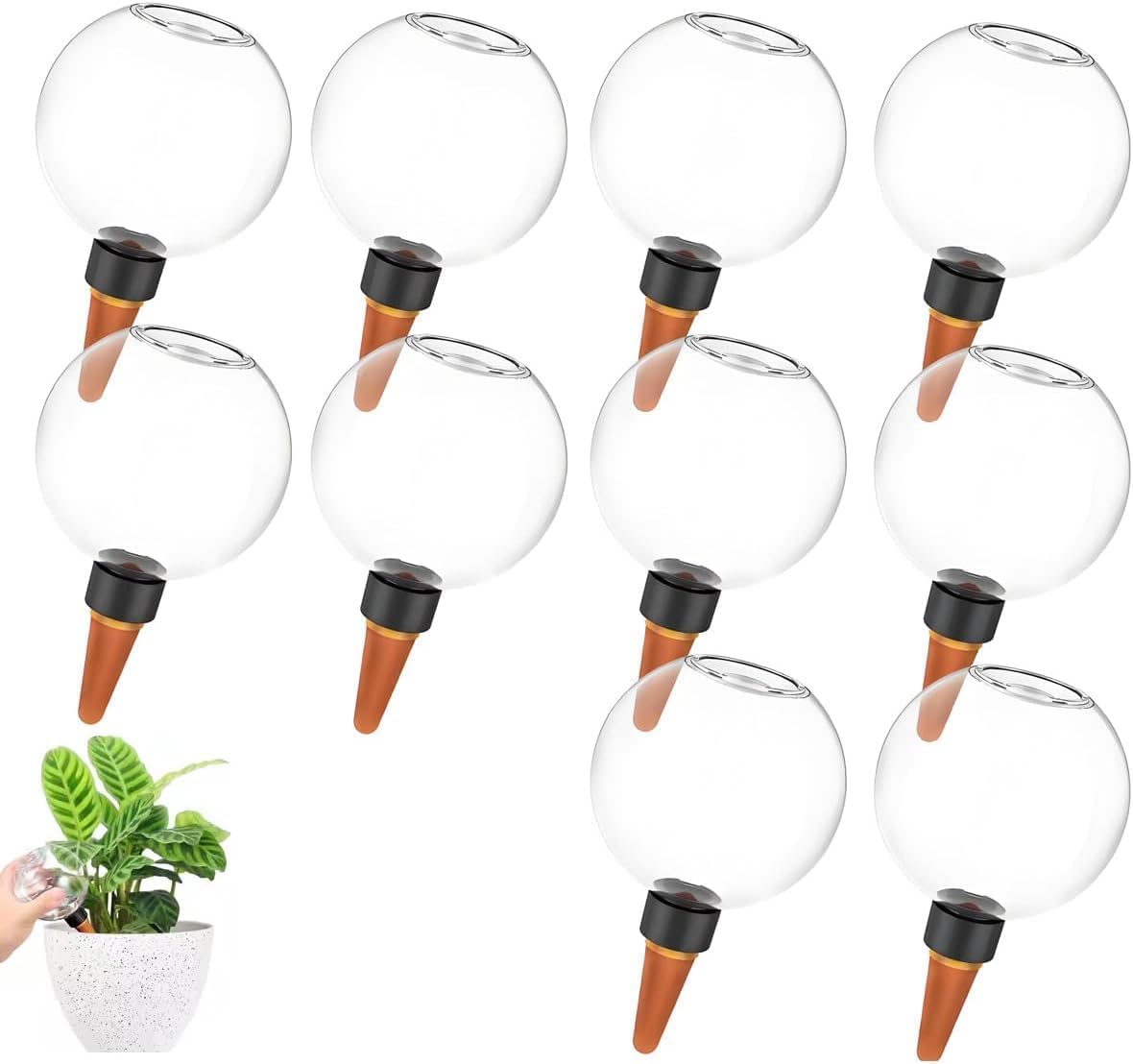 Boules D'Arrosage, Arrosage Automatique Des Plantes, Boules D'Arrosage Auto-réparatrices, Distributeurs D'Eau Pour Plantes D'Intérieur, De Balcon Et De Jardin (lot De 10)