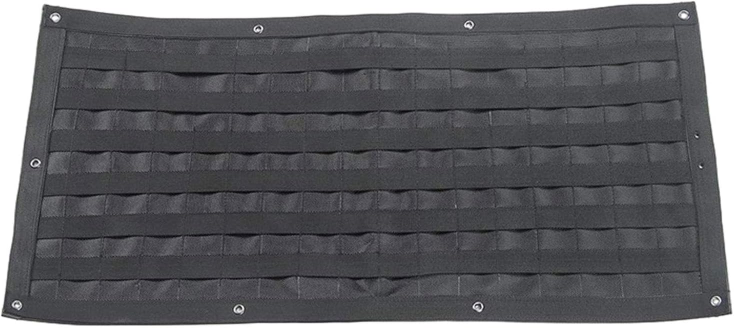 Organisateur De Coffre, Accessoire Auto, Sac En Tissu Oxford, Compatible Avec Le Panneau Molle Du Hayon Jk, Rangement Pour Outils Et Équipement D'Urgence, 73 X 36 X 2 Cm