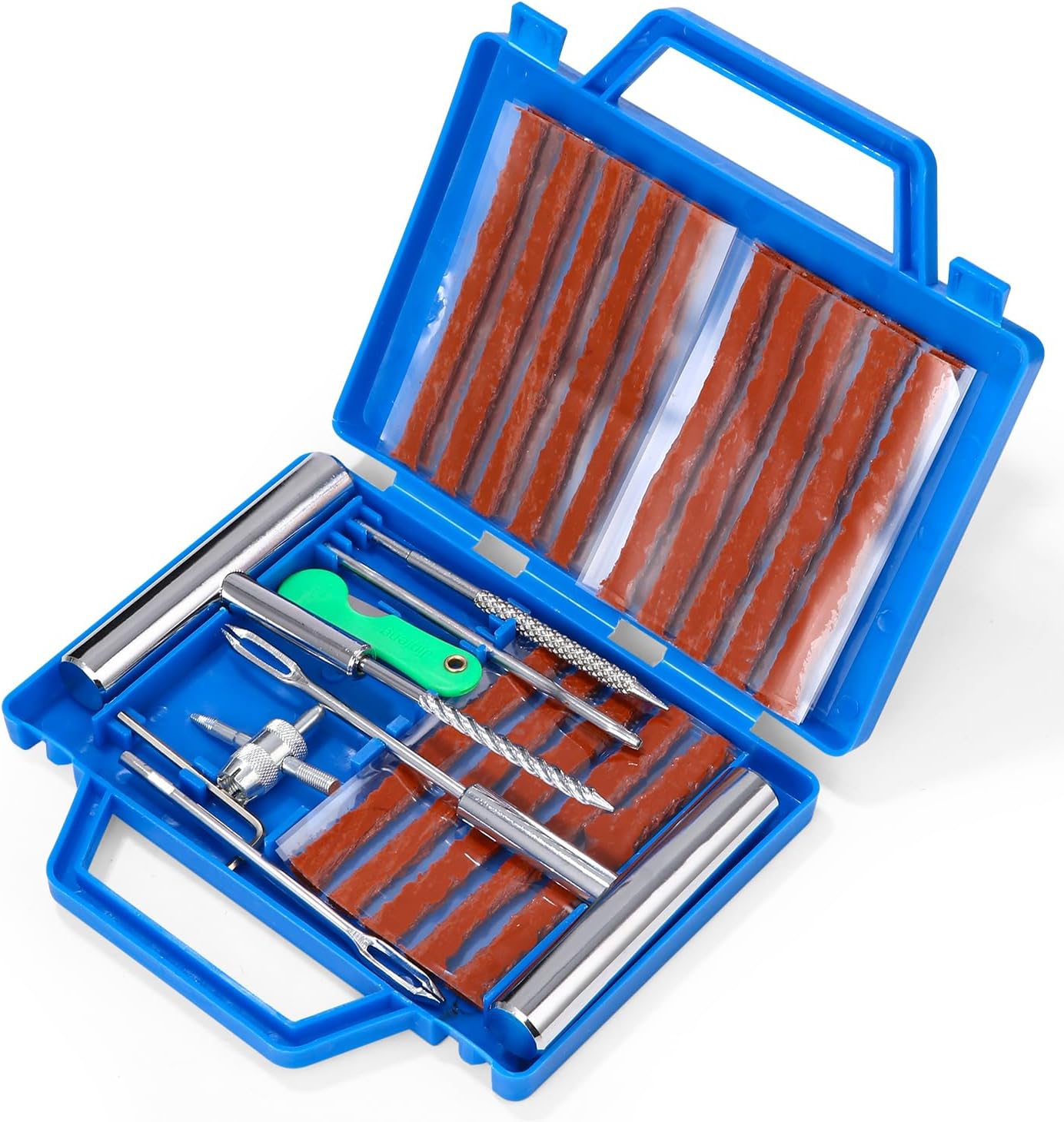 Kit De Réparation De Pneus 33 Pièces, Kit De Réparation De Pneus Portable, Kit De Réparation De Pneus, Voiture, Kit De Réparation De Pneus Robuste Pour Voitures, Motos, Camions, Vtt, Tracteurs, Suv, J