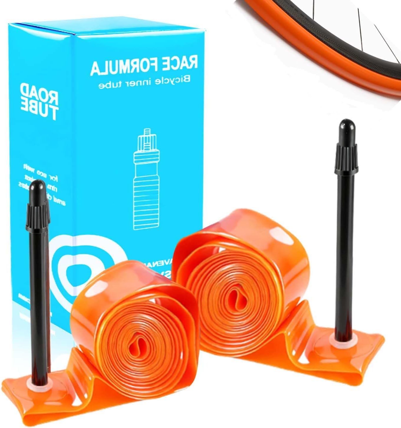 Set Mit 2 Tpu-innenschläuchen Für Rennräder 700 X 18-32c, 700 X 23/25/28/30/32c, Mit Presta-ventil (65 Mm)