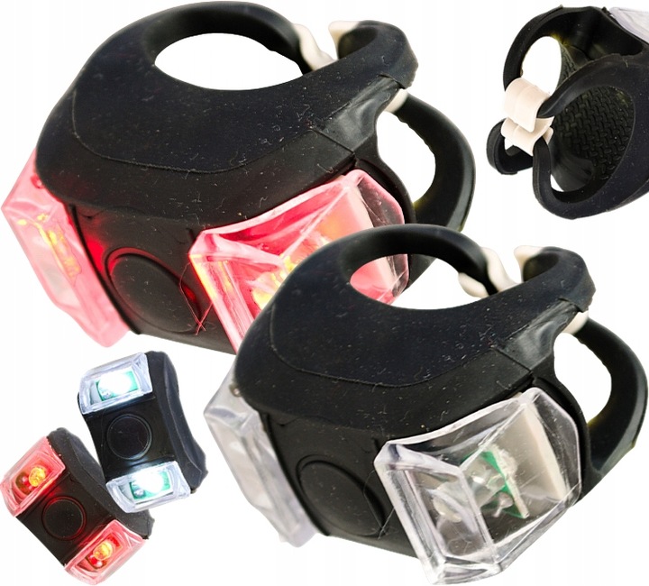 Led-fahrradbeleuchtung, Vorne Und Hinten, 2 Stück