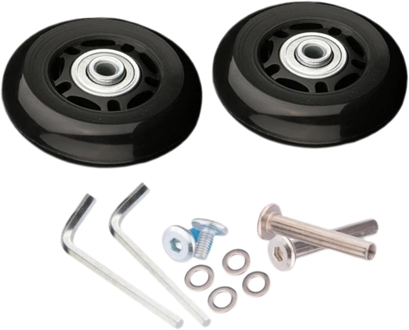 Roulettes De Rechange Pour Valises, Roulettes Universelles, Roulettes Pivotantes En Caoutchouc, 90 Mm X 24 Mm