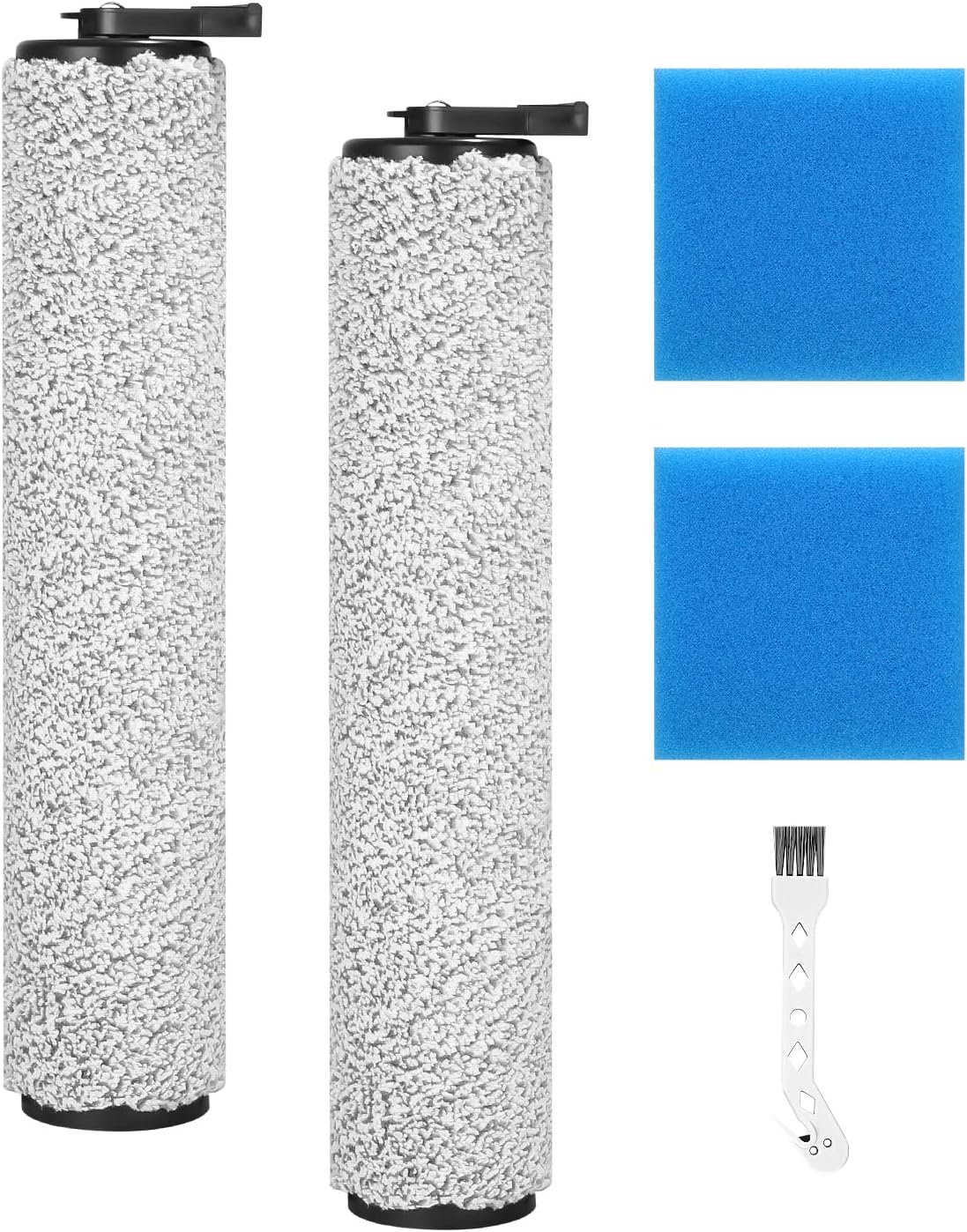 Ensemble D'Accessoires 5 Pièces Avec Brosse Rotative Et Filtre Pour Aspirateur Eau Et Poussière Eureka New400. Comprend 2 Brosses Rotatives, 2 Filtres En Coton Et 1 Brosse De Nettoyage.