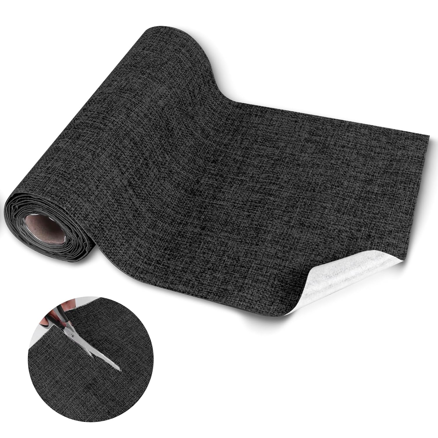 Patchs En Tissu Auto-adhésifs 20 Cm X 2 M, Patchs De Réparation Pour Lin, Kit De Réparation Pour Sièges Auto, Emballage En Rouleau De Tissu, Idéal Pour Canapés, Sièges Auto, Meubles, Rideaux