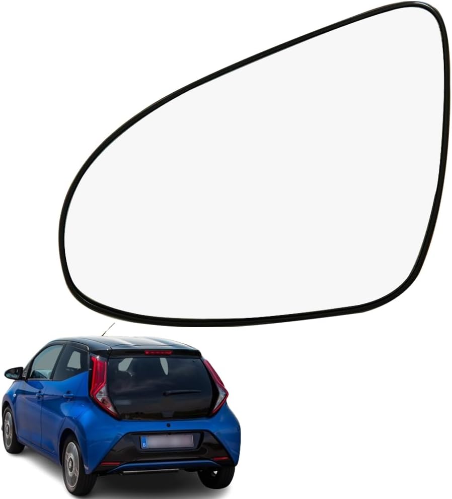Rétroviseur Extérieur Gauche, Verre De Rétroviseur Chauffant De Remplacement, Compatible Avec Aygo C1 108 À Partir De L'Année-modèle 2014