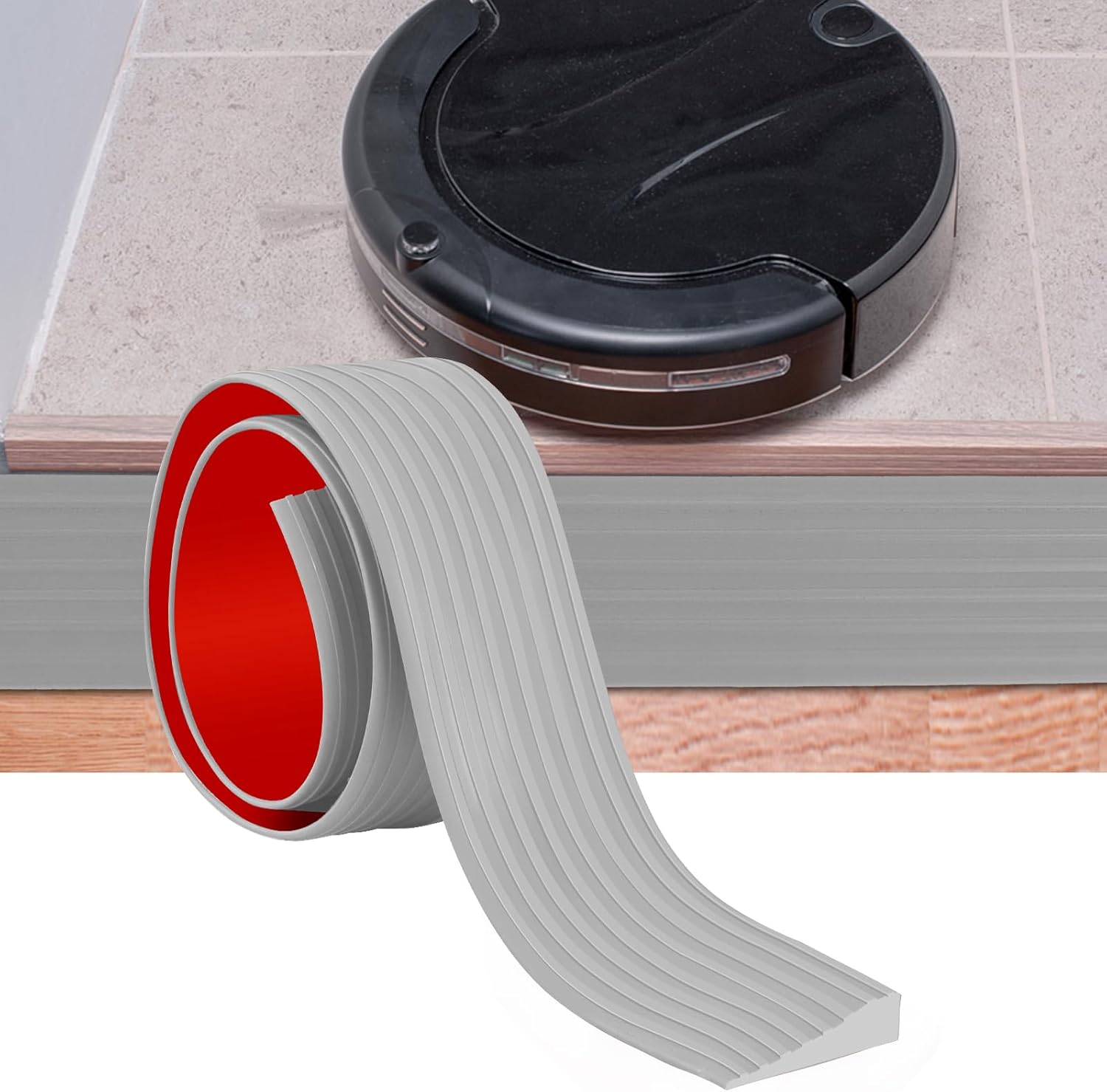Rampe De Seuil Pour Aspirateurs Robots, 1,5 Cm De Hauteur, Auto-adhésive, Pour Portes, Poussettes, Scooters Et Fauteuils Roulants