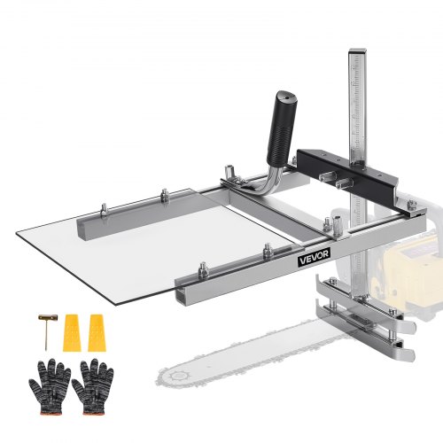 Mobiles Sägewerk Für Kettensäge, Kettensägenmühle Für 41-51 Cm Plankenfräsbalken, Schnittholz-querschnittführungskettensäge Mit Schutzschild, 0,2-11,81 Zoll Schnittdicke