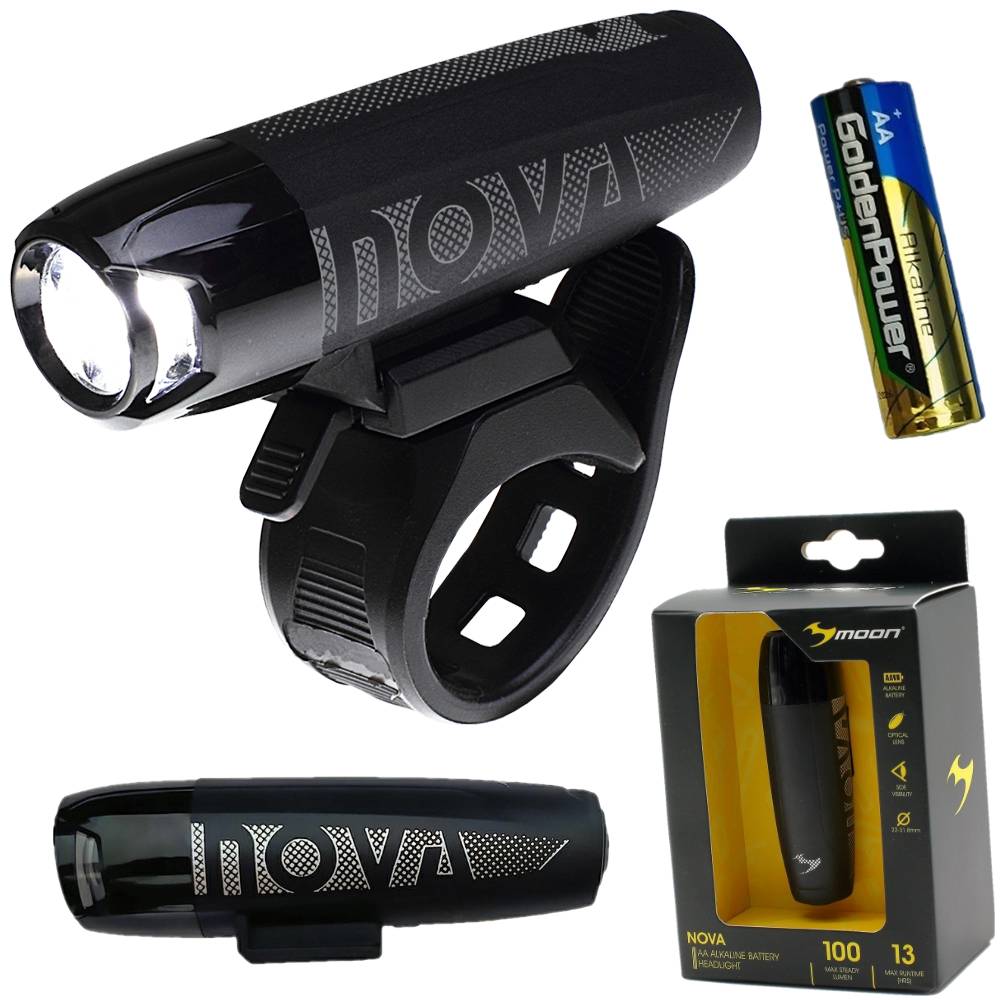 Moon Nova 100 Lm Fahrrad-frontlicht, Batteriebetrieben (aa)