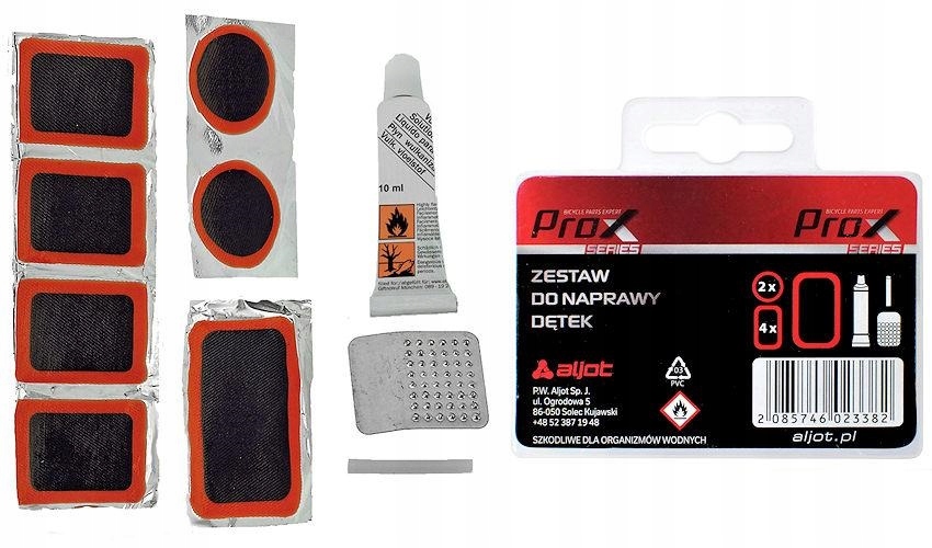 Prox Schlauchreparaturset, 7-teilig + Ventilgummi