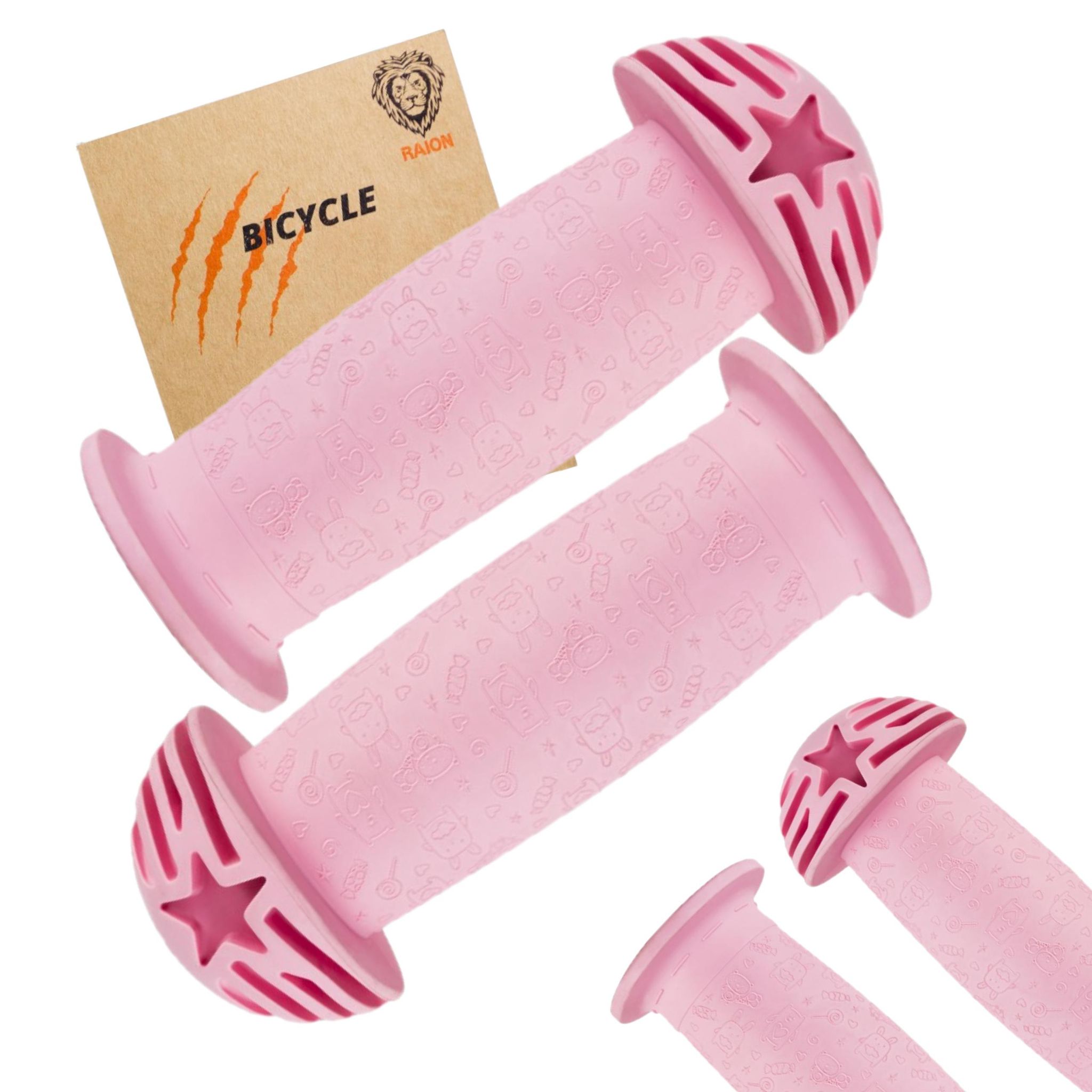 Fahrradgriffe, Raion Kodomo Griffe, Kinderfahrradgriffe, Rosa
