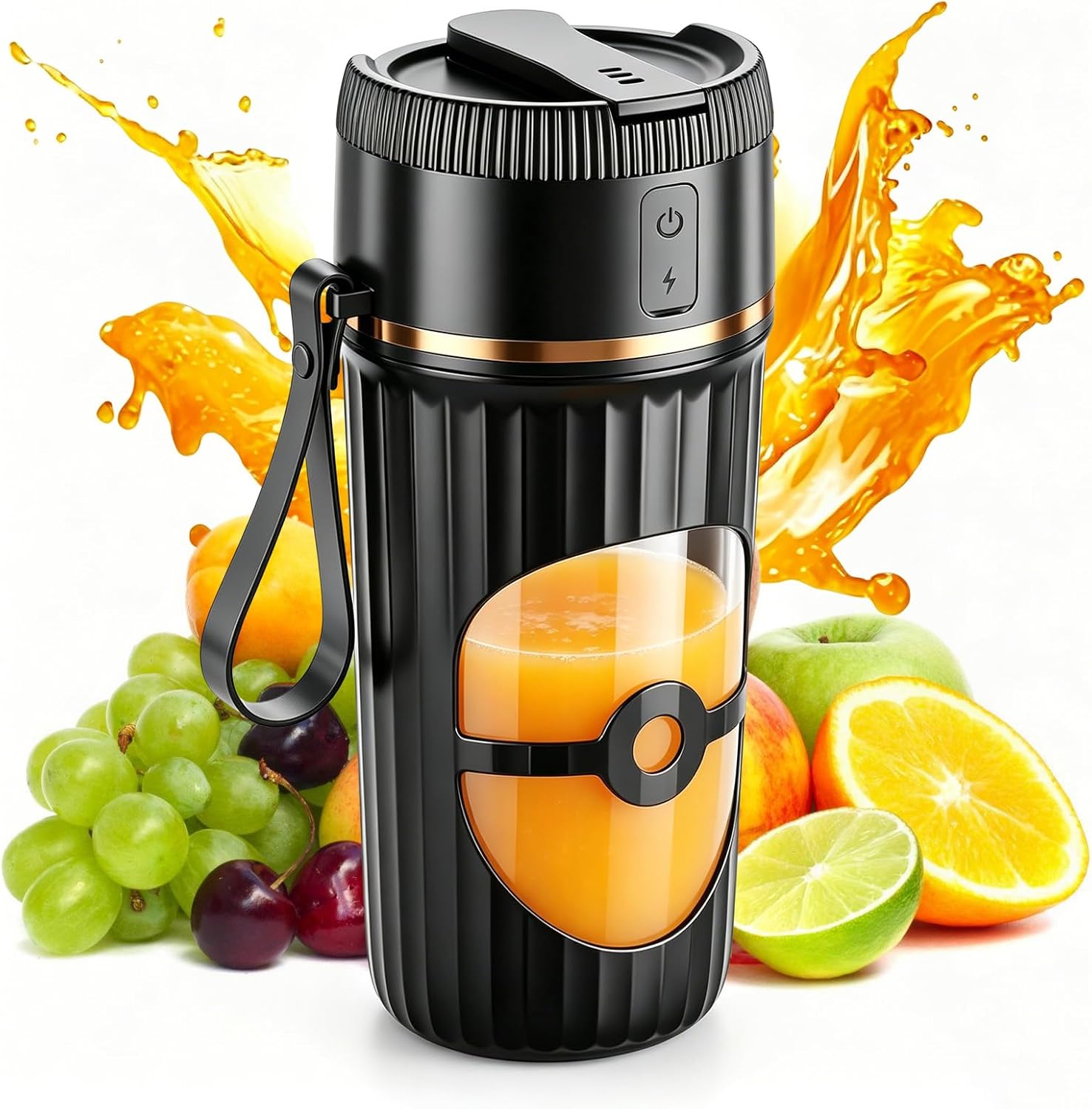 Blender Portable, Appareil À Smoothies, Mini Blender De 400 Ml Avec 10 Lames En Acier Inoxydable Et Fonction De Chargement Usb, Idéal Pour Les Milkshakes, Jus, Smoothies, La Salle De Sport, Le Bureau