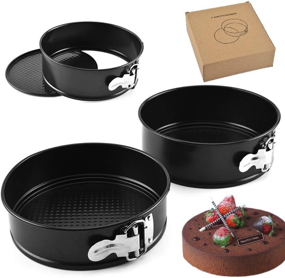 Moule À Charnière Antiadhésif Live Buckle, Rond, Amovible, En Acier Au Carbone, Moule À Charnière, Moule À Pâtisserie De Noël À Faire Soi-même