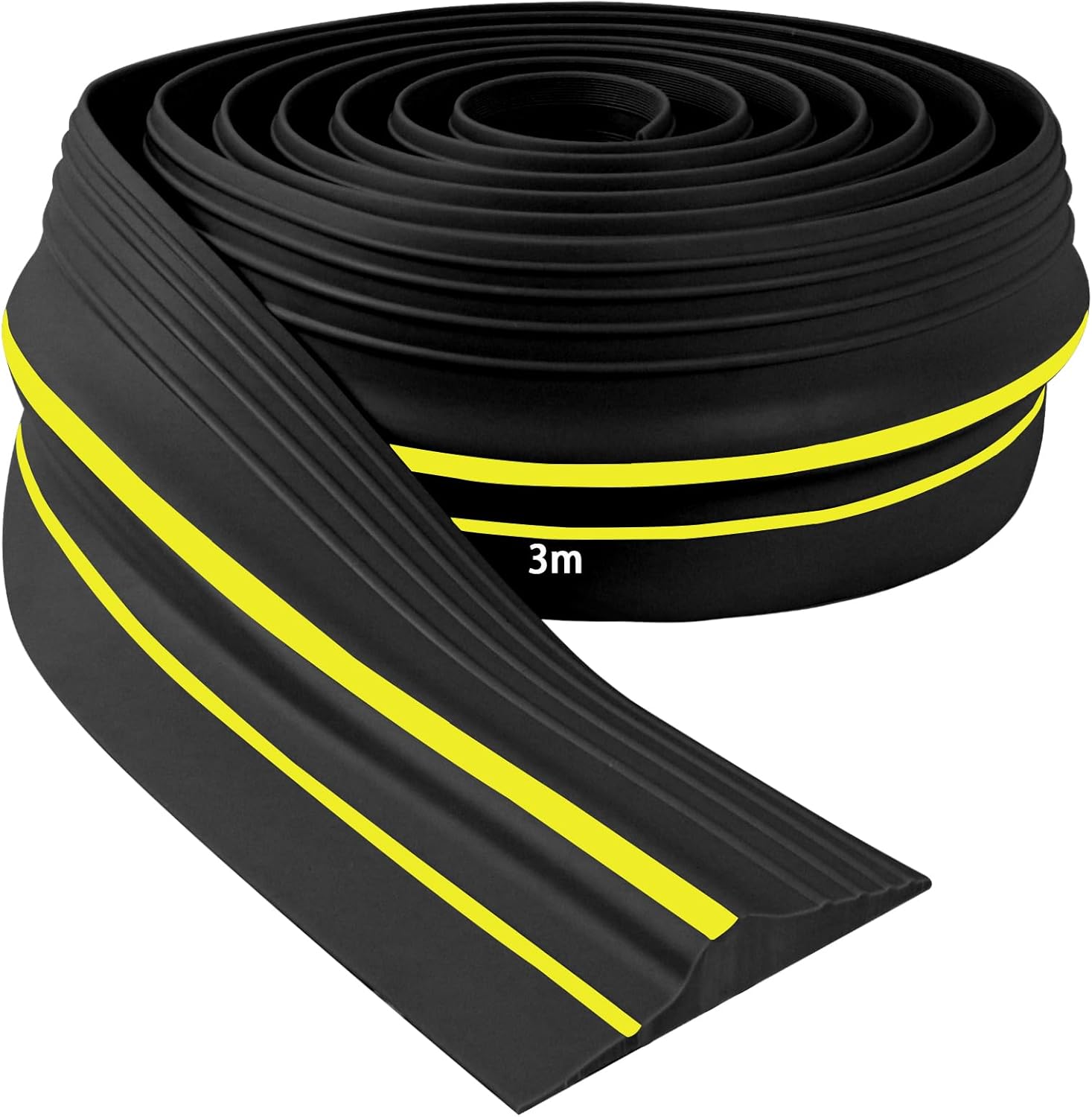 Joint D'Étanchéité Pour Porte De Garage 3m, Joint Inférieur En Caoutchouc Résistant Aux Intempéries, Rebord En Caoutchouc Pour Garages Propres Et Secs