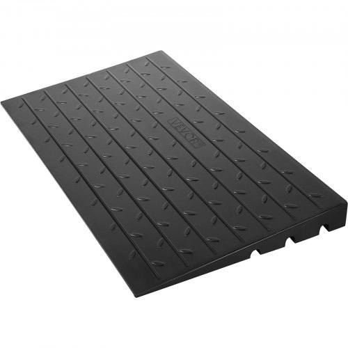 Schwellenrampe Aus Gummi, Türschwellenrampe Mit 6,5 Cm Steigung, 3-kanal-kabelabdeckung, Feste Schwellenrampe Aus Gummi, Mit Einer Tragfähigkeit Von 1000 Kg Für Rollstühle Und Roller