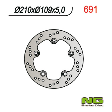 Ng Hinterradbremsscheibe Suzuki An 250/400 1998-2003 (210x109x5 Mm)