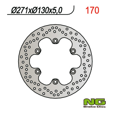 Vordere Bremsscheibe Für Kawasaki Gpz 500 S (90-03), 271 X 5 Mm, 10,5 Mm Bohrungen