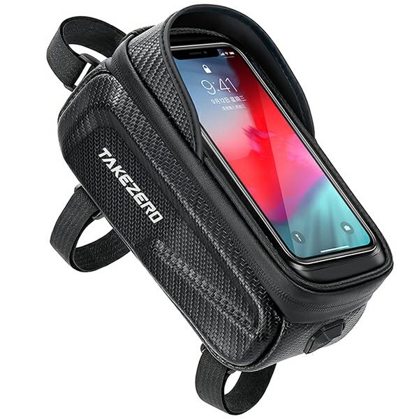 Takezerotz01 Fahrradkoffer/halterung, Rahmentasche, Schwarz