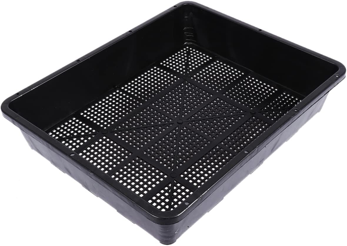 Pièces Plateau De Semis 36.50x29.50x7.20cm Bac De Jardinage Léger Design Perforé Pour Drainage Taux De Germination Élevé Pour Jardin Balcon Potager