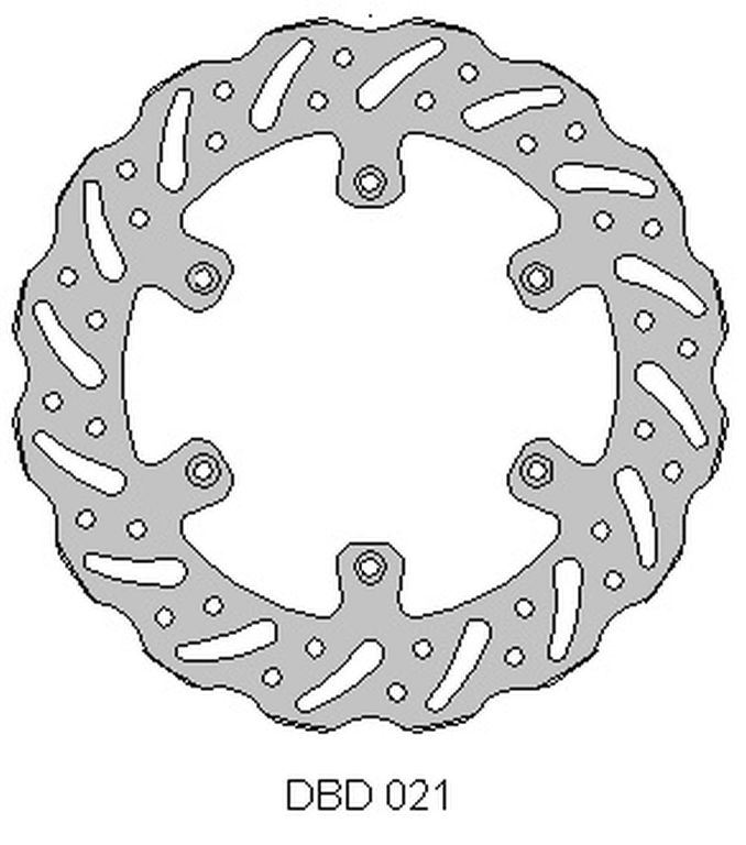 Delta Braking Vorderradbremsscheibe Suzuki Rm 125 '88-10, Rm 250 '88-10, Drz 250 '01-07, Yamaha Yz 125 '01-16, Yz/yzf/wr 250 '01-16, Wrf/yzf 426/450 '02-16, Wave (250x118x3mm) (6x6,5mm) (ng675,ng276)