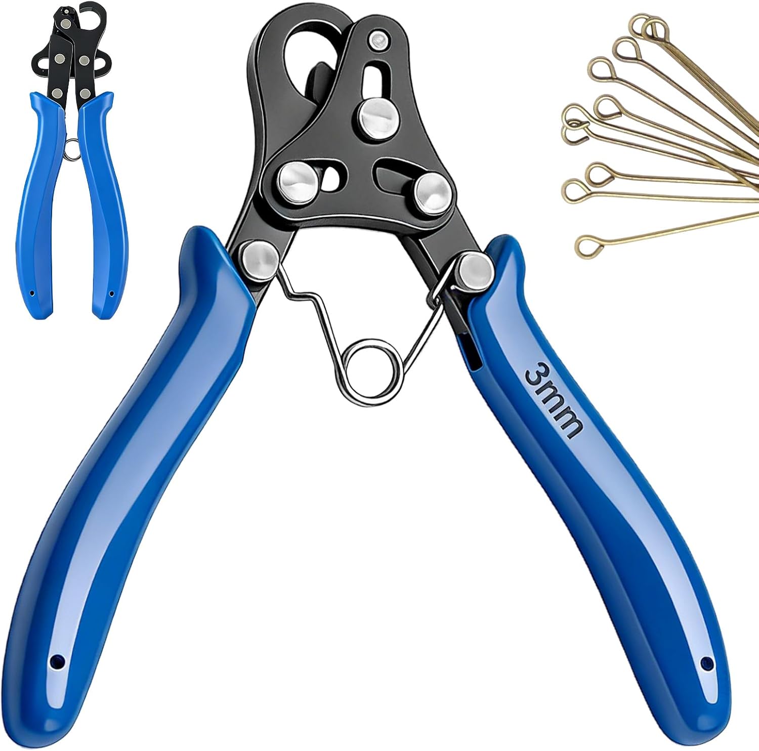 Pince À Bijoux Avec Œillet, Œillet En Une Étape De 3 Mm, Pince À Enrouler Le Fil Pour Plier Et Enrouler, Pince À Bijoux Multifonction Pour Colliers, Bracelets, Boucles D'Oreilles Et Réparations