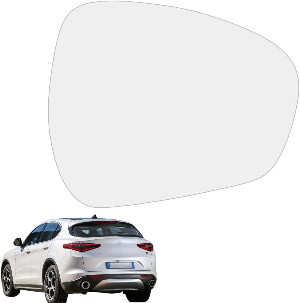 Verre De Rétroviseur Extérieur Droit, Remplacement De Verre De Rétroviseur Extérieur, Verre De Rétroviseur Extérieur Droit Chauffant, Compatible Avec Alfa Romeo Stelvio 2017-2022