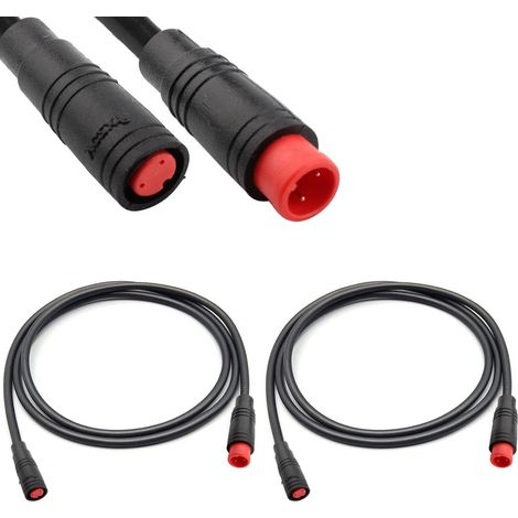2-6-poliges E-bike-verlängerungskabel, Weiblich Und Männlich, Elektrofahrradkabel, Wasserdichter 2-poliger Stecker Für Elektrofahrradbeleuchtung/gasgriff/bremse