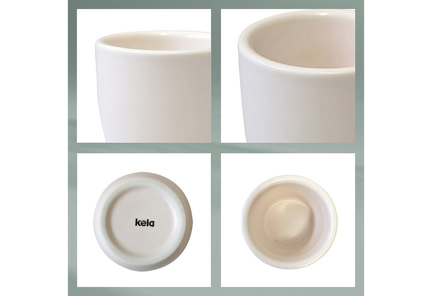 Eierbecher, 2 Stück, Porzellan, Durchmesser 5 X 4,5 Cm, Beige / Kela Bild 5