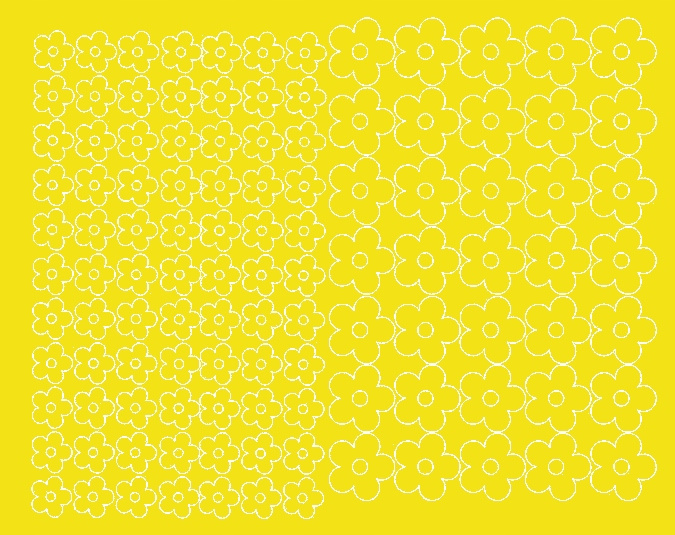Aufkleber Für Fahrradhelme, Blumen, 112 Stück, Gelb Glänzend