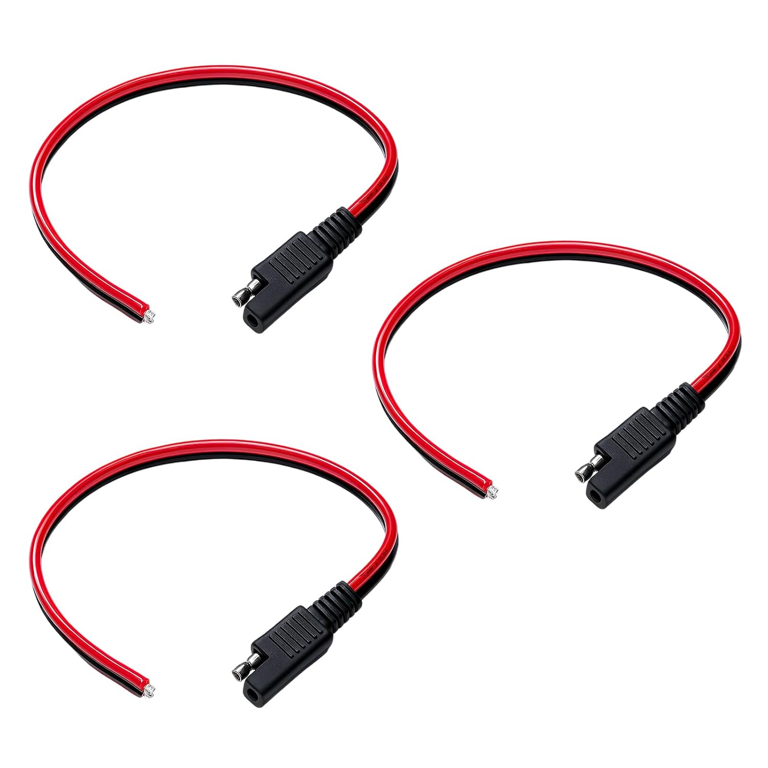 3-teiliger Sae-schnellverbinder 14awg – 30 Cm (1 Fuß), Sae-stecker Für Auto, 12-v-netzteil, Motorrad-batterieladegerät, Robustes Und Vielseitiges Kabel