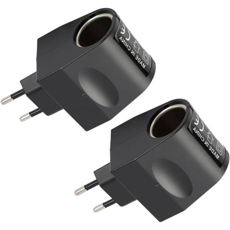 220v Auf 12v Spannungswandler (2 Stück), Zigarettenanzünderadapter Für Gps, Mini-kühlbox, Kamera, Kompakt-kfz-netzteil