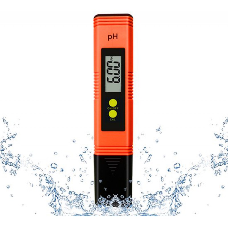 Digitales 4-in-1-ph-meter Mit Lcd-display, Hohe Präzision (0,01 Auflösung), Wasserqualitätsprüfer Für Trinkwasser, Schwimmbäder, Aquarien Und Hydrokultur, Orange