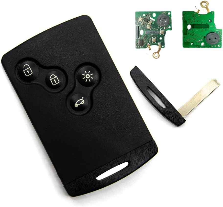 Schlüsselkarte Für Renault Clio 4 - Captur (2013–2019) – Anpassbare Elektronische Schlüsselkarte, Kompatibel Mit Freisprech- Und Nicht-freisprechsystemen Für Renault: Hitag Aes Pcf 7945/7953 (4a) – Au