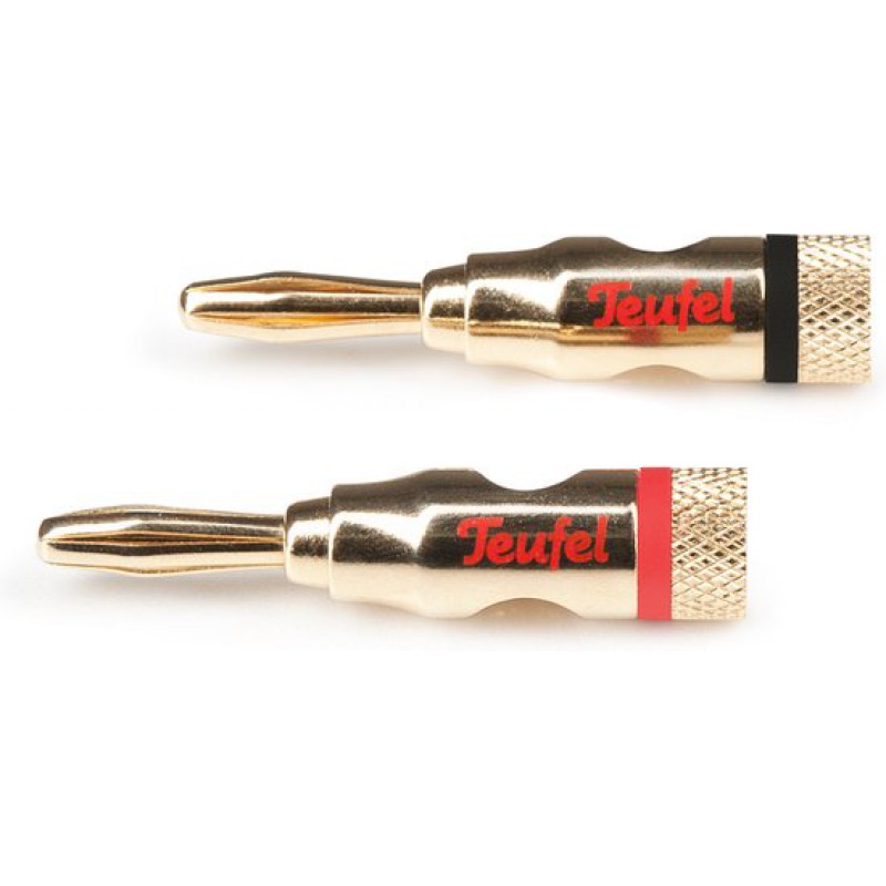 Bananenstecker – C8502p (paar) – Lautsprecherzubehör – Schwarz/rot