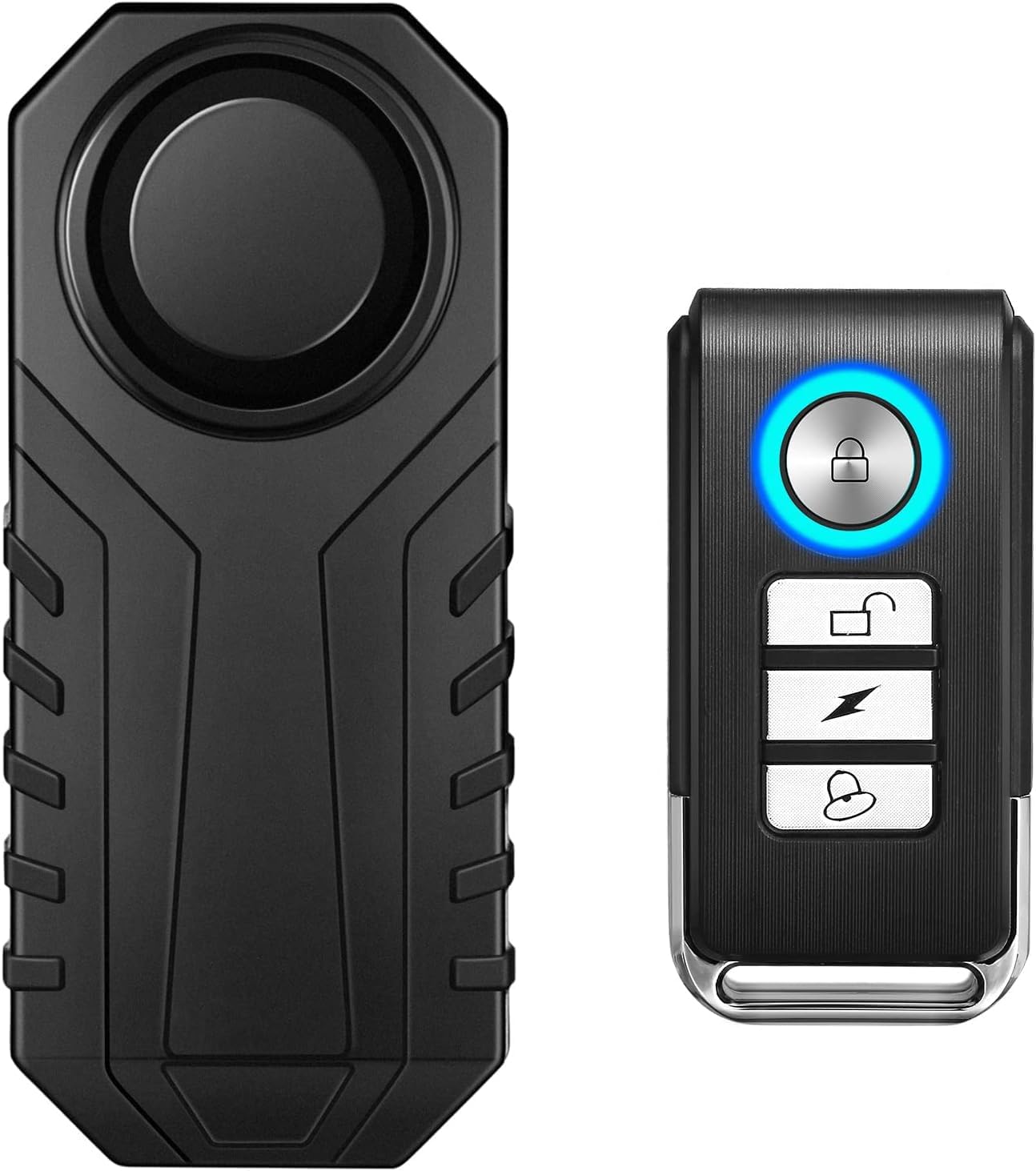Fahrradalarm, 113 Db, Antiflüchtiger Alarm Mit Fernbedienung, Vibrations-bewegungssensor, Alarm Für Motorrad, Roller, Fahrrad, Tür