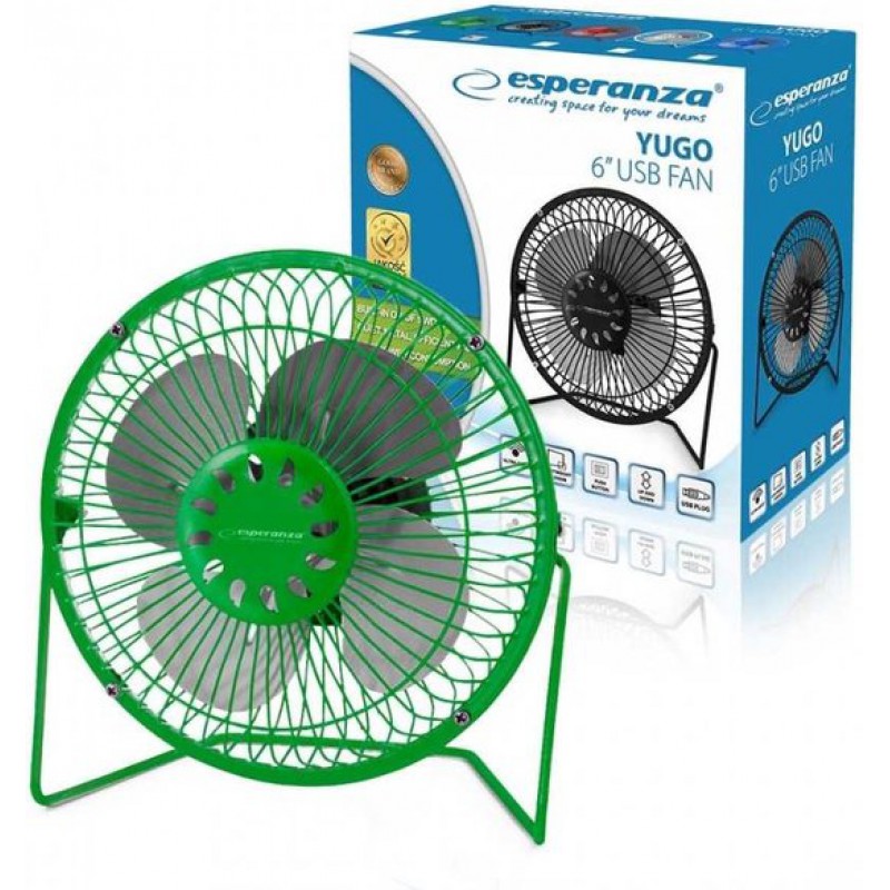 Usb-tischventilator – 20 Cm – Grün