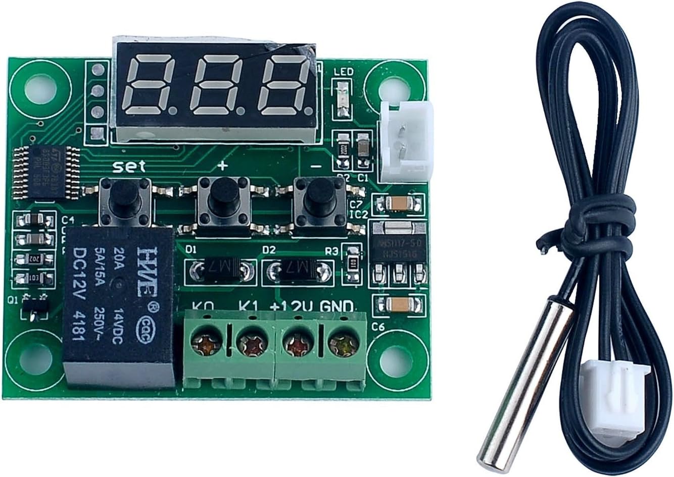 -50 Bis 110 °c W1209 Dc 12v Digitaler Mini-thermostat Temperaturregler Schalter Sensormodul