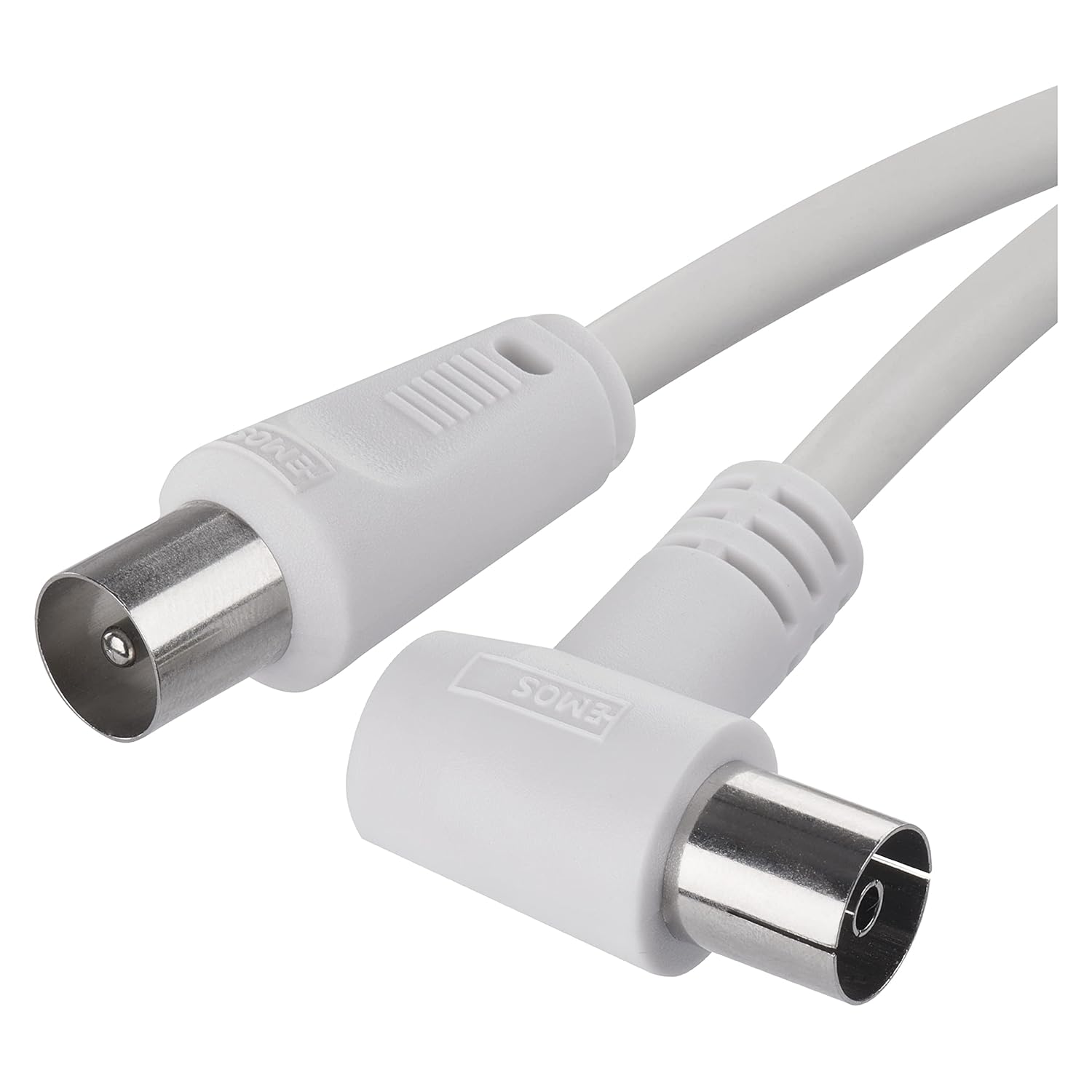 Antennenkabel, Koaxialkabel, Tv-kabel, 5 M, Koaxialkabel Für Digitales Fernsehen, Receiver, Sat, Doppelt Geschirmt, Koaxialkabel, Gerader Stecker Auf Buchse, Abgewinkeltes Koaxialkabel (90°)