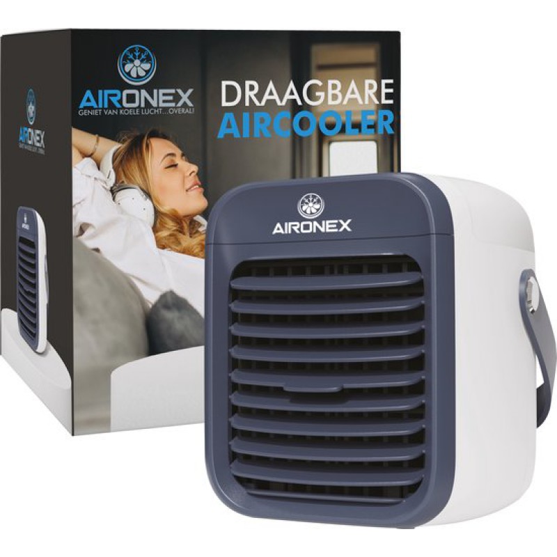 Tragbarer Blauer Luftkühler – Kabelloser Luftkühler Mit Wassertank – Luftbefeuchterfunktion – Luftkühler (keine Klimaanlage) – Tischventilator – Standventilator