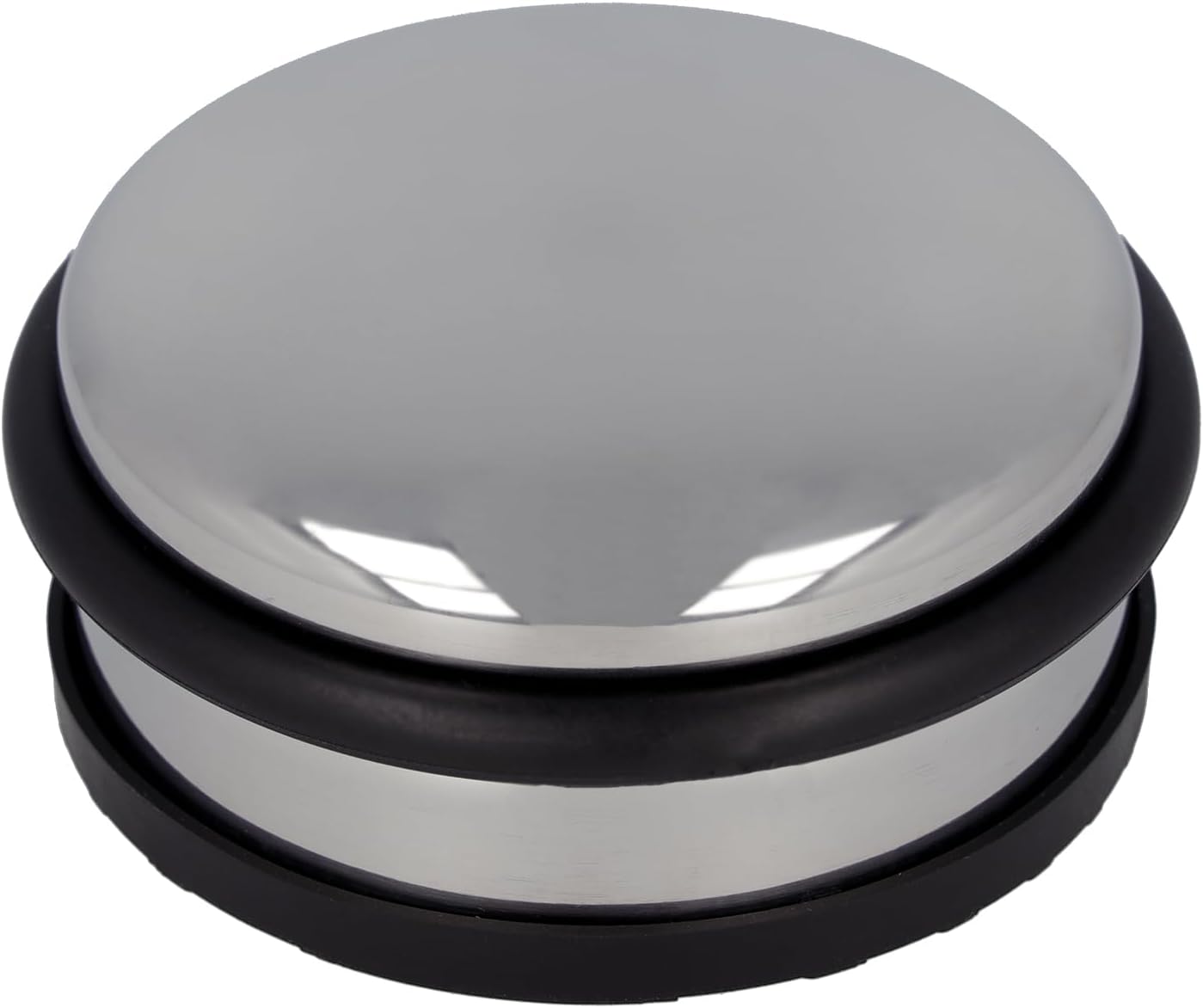 Türstopper Aus Edelstahl Rund, Gewicht 1,2 Kg Durchmesser 10 Cm, Höhe 4 Cm E-19001 00