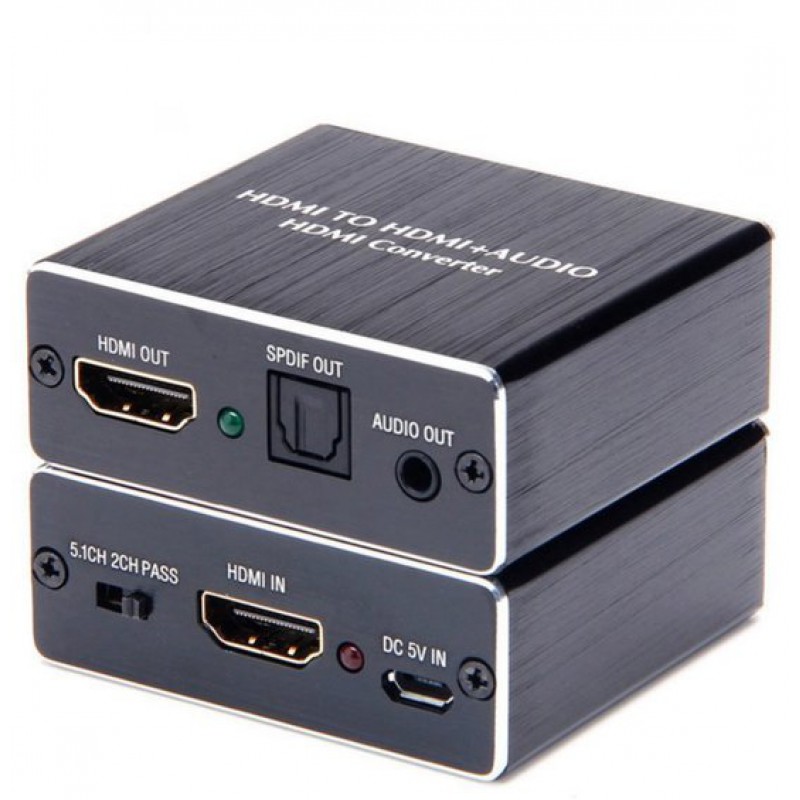 Gelldg Hdmi-audio-splitter – Hdmi-audio-extraktor – Optischer 4k-hdmi-splitter-adapter – 3,5-mm-l/r-toslink-spdif-stereo-audioausgang – Kompatibel Mit 5.1-kanälen, Hdcp 3d, 1080p, Dolby Digital Und Dt